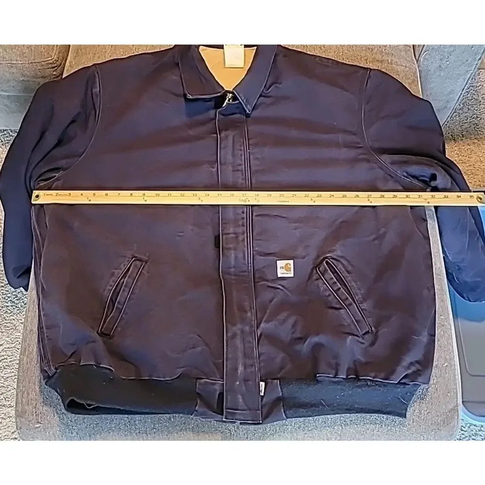 VTG Carhartt Fire Resistant Bomber Jacket 3XL USA Made Workwear